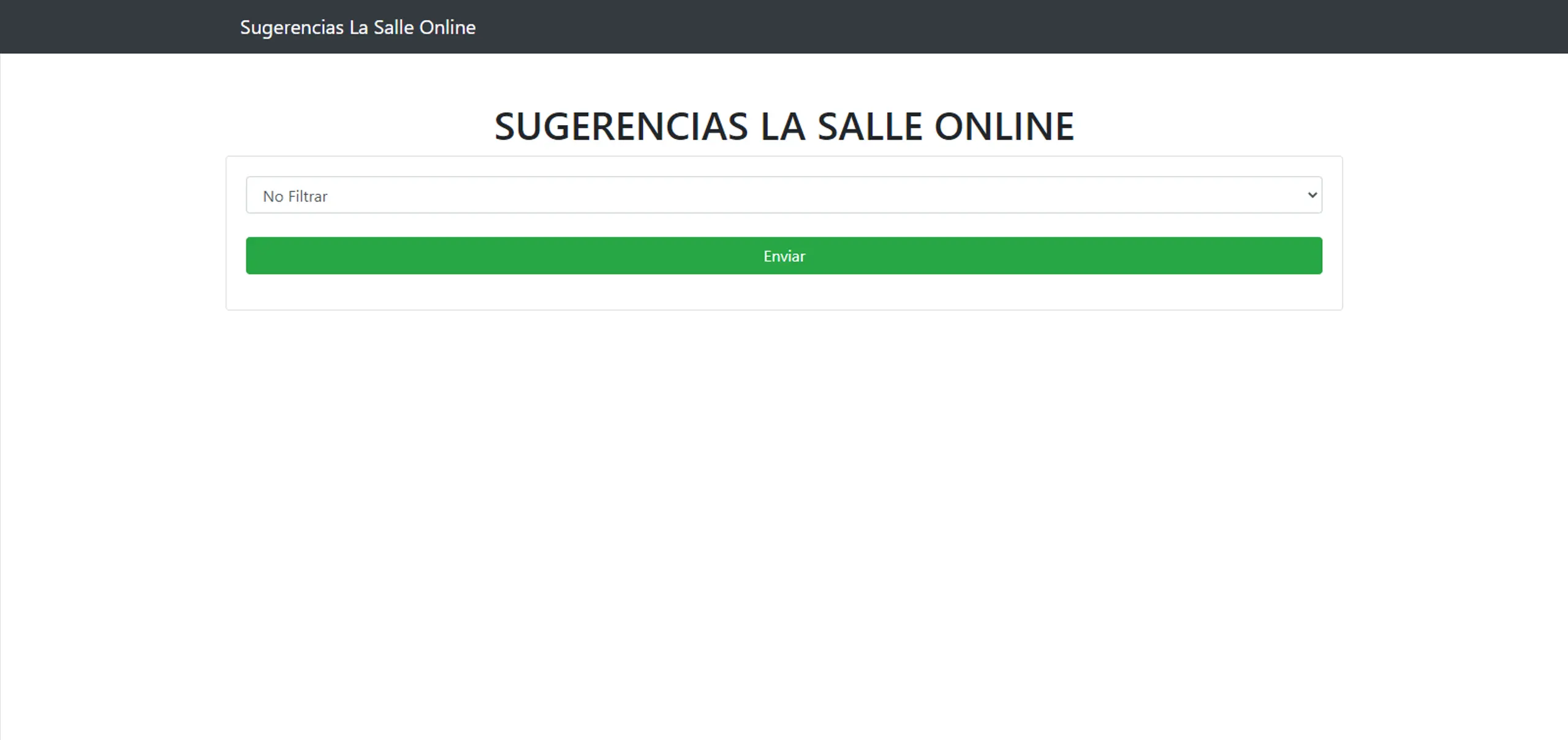 Sugerencias La Salle